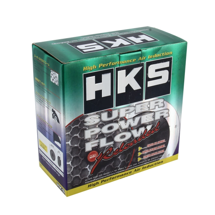 HKS 76mm Round Mushroom Super Power Car Cleaner Air Filter Flow Admission 3-layer Dry Filter Super Stealth Frame High Performance Air Induction Air Flow Filter, 10cm