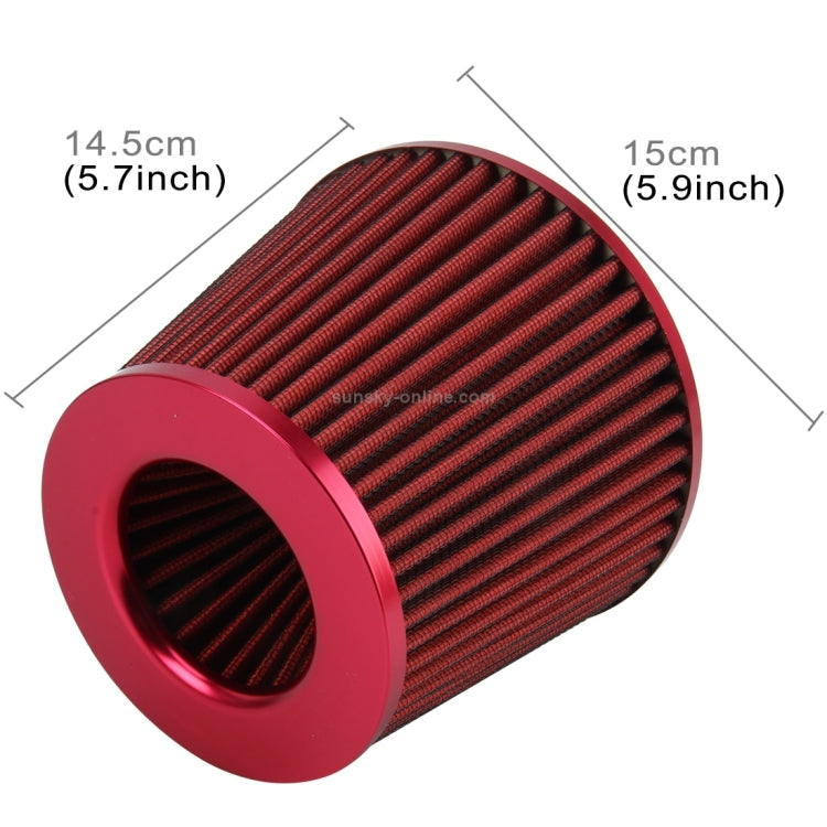 Universal Car Air Filter Mechanic Supercharger Car Car Filter Kits Air Intake Cool Filter, Size: 14.5*15cm(Red), Size: 14.5*15cm