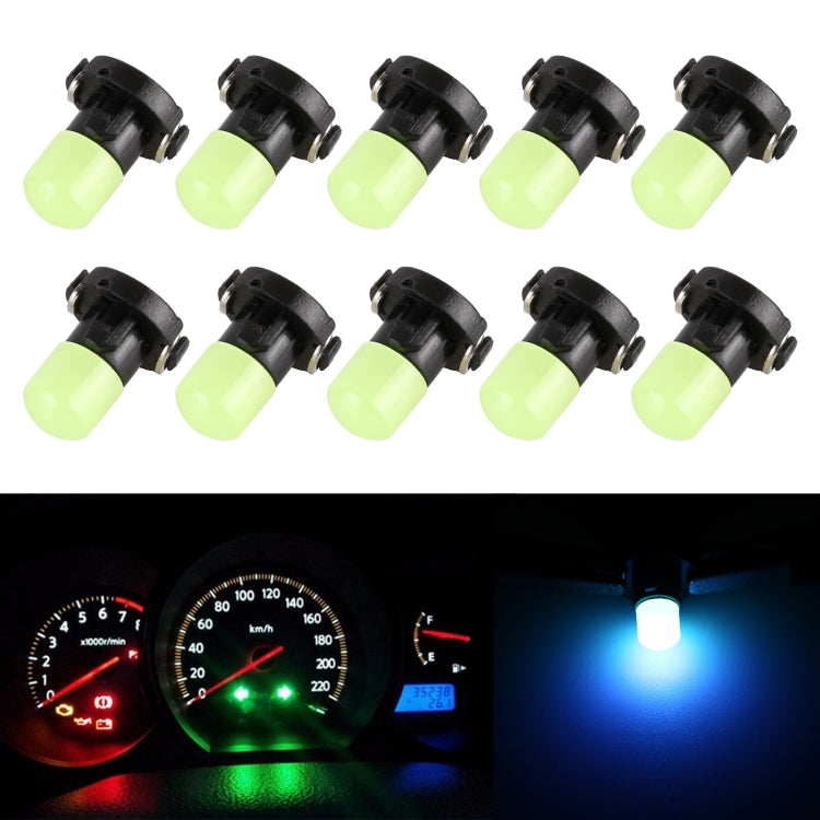 10 PCS 2W T3 Wedge Instrument Panel LED Light Dashboard Gauge Cluster Indicator Lamp Bulb, T3, 2W T3