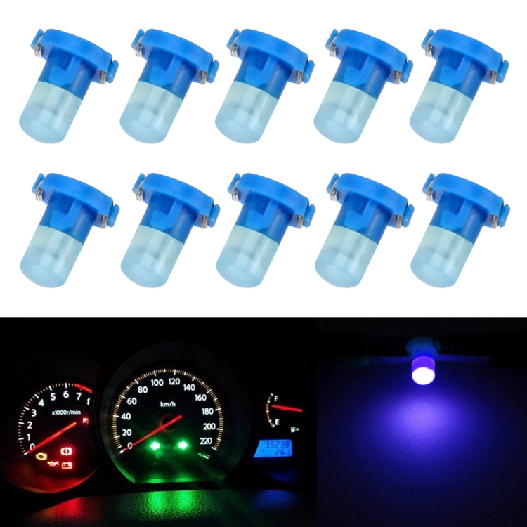 10 PCS 2W T3 Wedge Instrument Panel LED Light Dashboard Gauge Cluster Indicator Lamp Bulb, T3, 2W T3