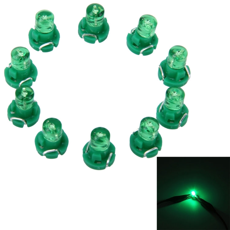 10 PCS 2W T3 Wedge Instrument Panel LED Light Dashboard Gauge Cluster Indicator Lamp Bulb, T3, 2W T3