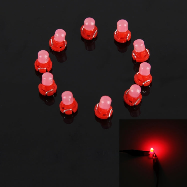 10 PCS 2W T3 Wedge Instrument Panel LED Light Dashboard Gauge Cluster Indicator Lamp Bulb, T3, 2W T3