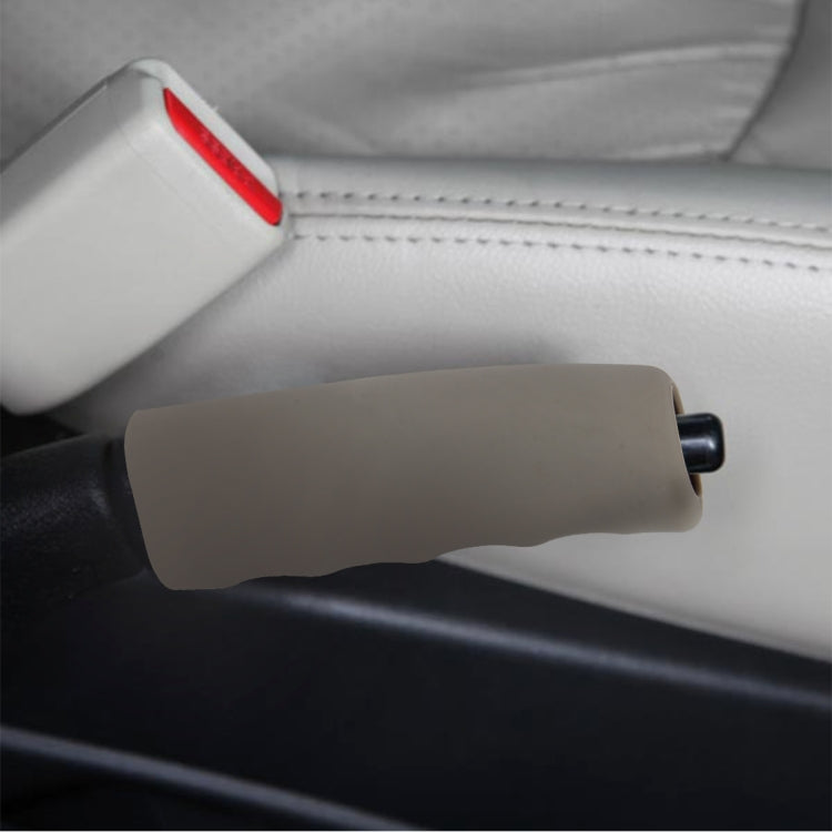 Rubber Car Hand Brake Cover Shift Knob Gear Stick Cushion Cover Car Accessory Interior Decoration Pad, Hand Brake Cove(Black), Hand Brake Cove(Grey), Hand Brake Cove(Khaki), Hand Brake Cove(Blue), Hand Brake CoveRed)