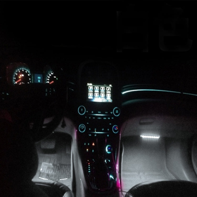 2 in 1 4.5W 18 SMD-5050-LEDs RGB Car Interior Floor Decoration Atmosphere Neon Light Lamp, DC 12V, 2 in 1 4.5W (Pink Light), 2 in 1 4.5W (White Light)