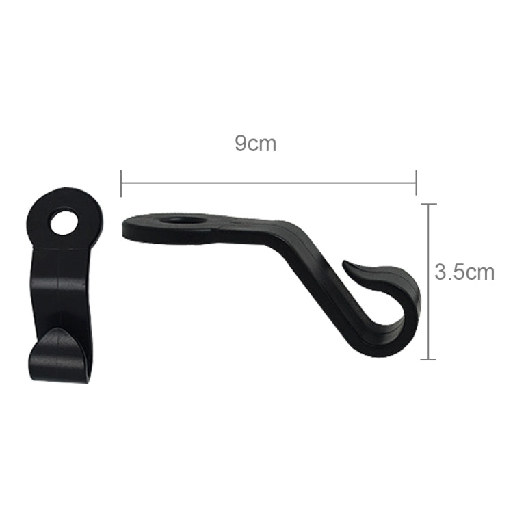 2 PCS 3R 1.5kg Load Capacity Car Backseat Convenient Sundries Hook for Holding Plastic Bag Backbag, Car Backseat Hook