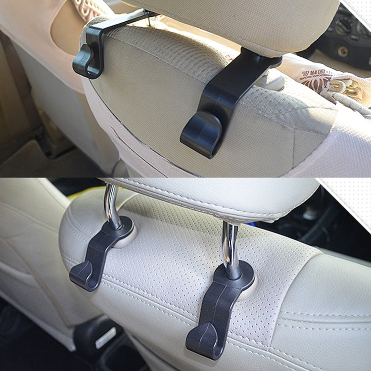 2 PCS 3R 1.5kg Load Capacity Car Backseat Convenient Sundries Hook for Holding Plastic Bag Backbag, Car Backseat Hook