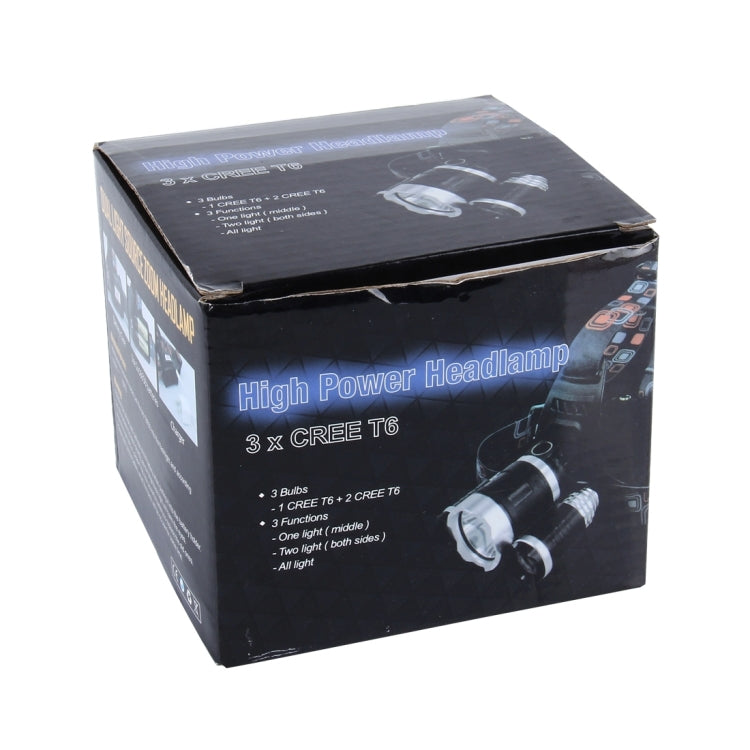 3 CREE T6 with Charger, NO Including Batteries