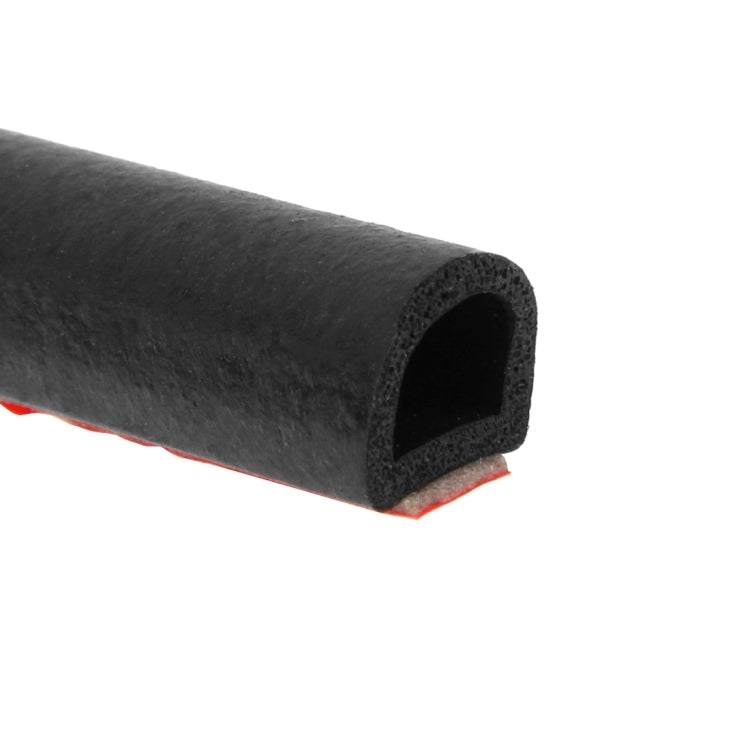 Small D-shaped Car Noise Reduction Sealing Strip with Sticker, Length: 5m, Length: 5m Small D-shaped