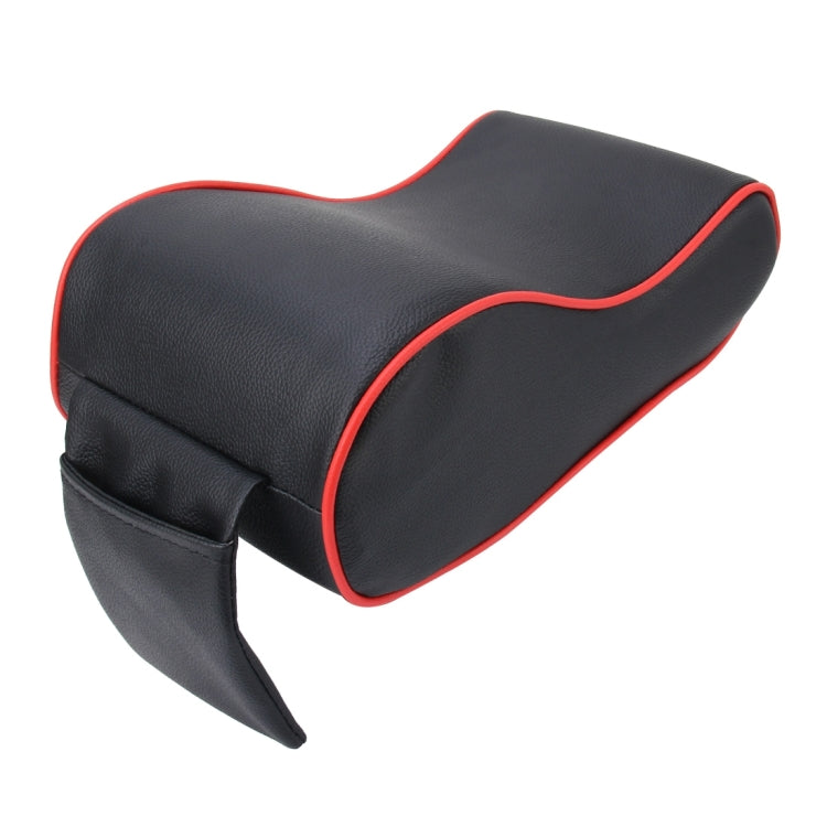 Universal Car PU Leather and Memory Foam Wrapped Armrest Box Breathable Car Armrest Box Mat with Phone Holder Storage Bag, without Card Slot (Brown), without Card Slot (Black Red), without Card Slot (Black ), without Card Slot (Khaki)
