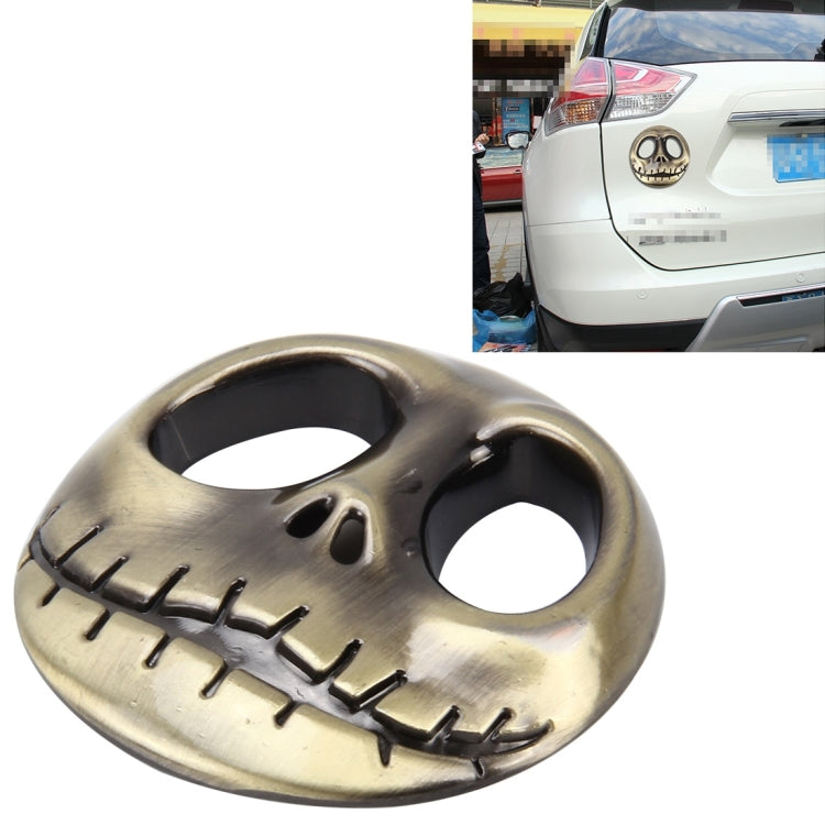 Skull Bone Shape Auto Sticker 3D Metal Fashion Car Stickers, Skull Bone, Skull Bone2, Skull Bone White, Skull Bone Yellow