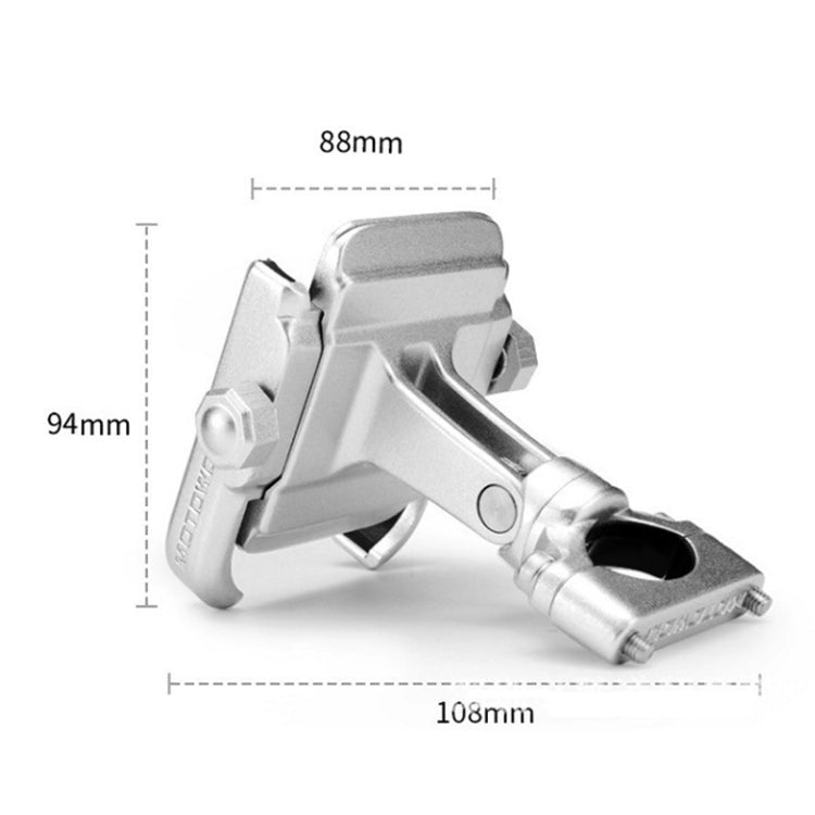 Motorcycle Handlebar Aluminum Alloy Phone Bracket, Suitable for 4-6 inch Device, Handlebar Aluminum Alloy