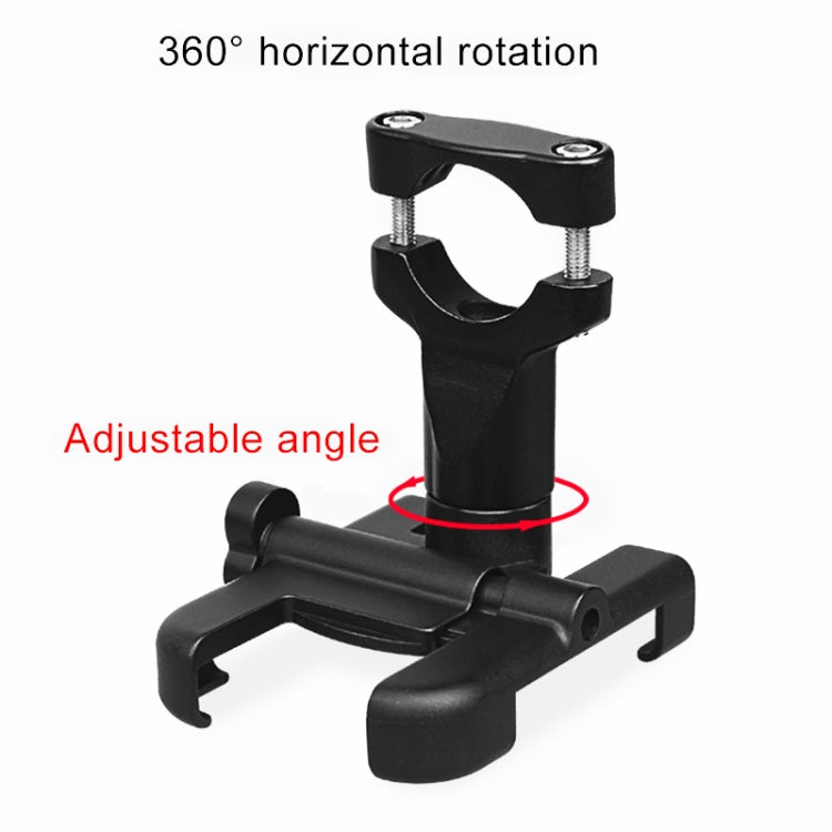 Motorcycle Handlebar Aluminum Alloy Phone Bracket, Suitable for 60-100mm Device, Handlebar Bracket for 60-100mm