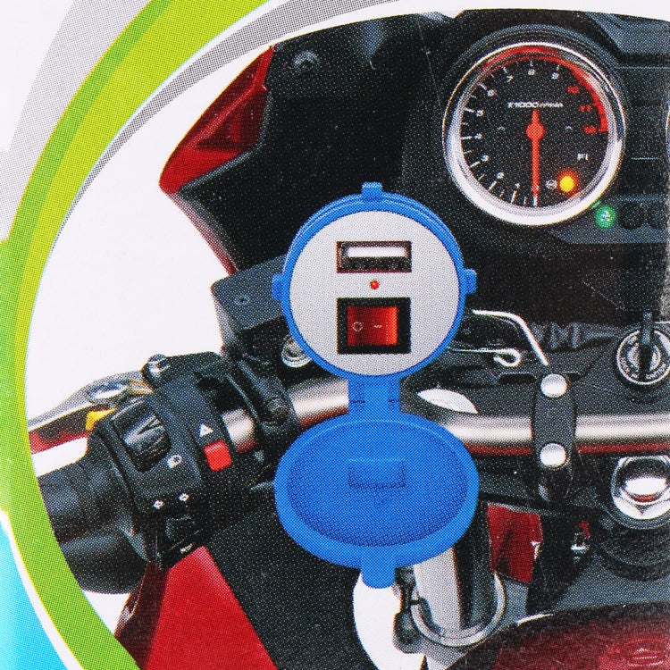 Universal Motorcycle USB Phone Charger Fast Charging, Random Color Delivery, 2.1V With Switch