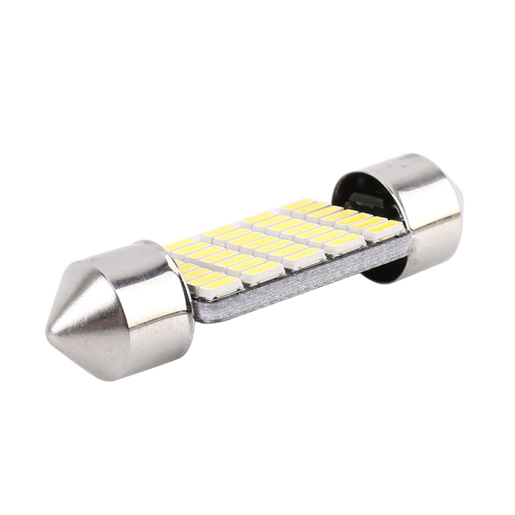 2 PCS 36mm DC12V / 1.2W / 6000K / 80LM 33LEDs SMD-3014 Car License Plate Light / Dome Light, with Decoder, 36mm