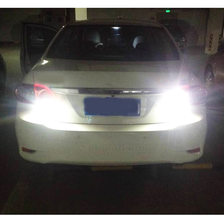 قطعتان من مصابيح الرجوع للخلف للسيارة 1156 / BA15S DC9-16V / 8.2 واط / 6000 كلفن / 655 لومن / مصابيح انعطاف 66 مصباح LED SMD-2016، 1156