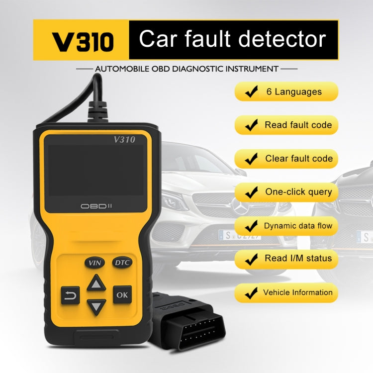 جهاز V310 محمول للسيارة، إصدار 1.1، أداة تشخيص OBD2، V310