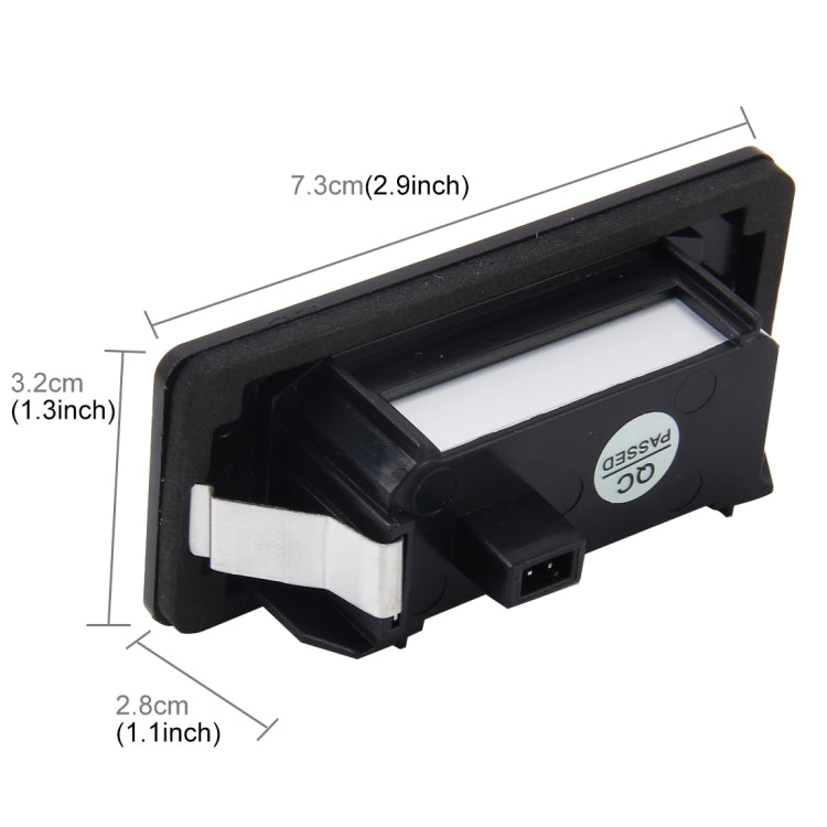 2 PCS 2W 120 LM Car License Plate Light with 24 SMD-3528 Lamps for Audi,Volkswagen, DC 12V, For Audi,Volkswagen