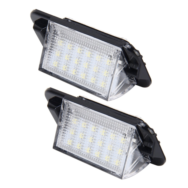 2 PCS License Plate Light with 18 SMD-3528 Lamps for BMW E36(1992-1998),2W 120LM,6000K, DC12V (White Light), For BMW E36