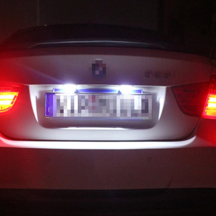 2 PCS License Plate Light with 18 SMD-3528 Lamps for BMW E36(1992-1998),2W 120LM,6000K, DC12V (White Light), For BMW E36