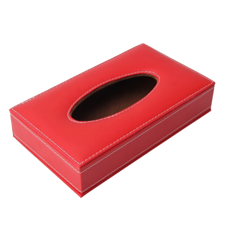 Universal Home Office Hotel Car Facial Tissue Box Case Holder Tissue Box Fashion and Simple Paper Napkin Bag (Not Include Napkin), Without Napkin (Black), Without Napkin(Red), Without Napkin(Brown)