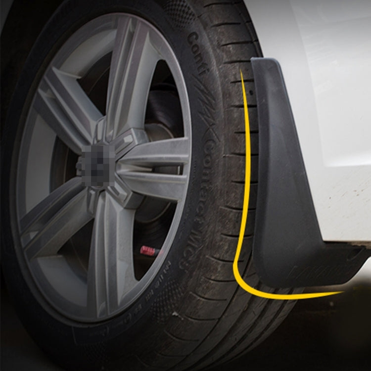 4 PCS Car Auto Semi-Rigid PVC Splash Flaps Mudguards Fender Guard for Honda City 2015-2020, For Version City