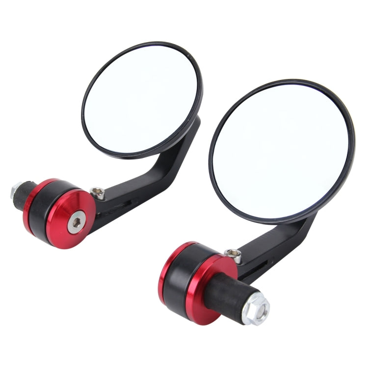 2 PCS Universal Motorcycle Round Shape Rear View Mirror for Most Motorcycle, Round Shape
