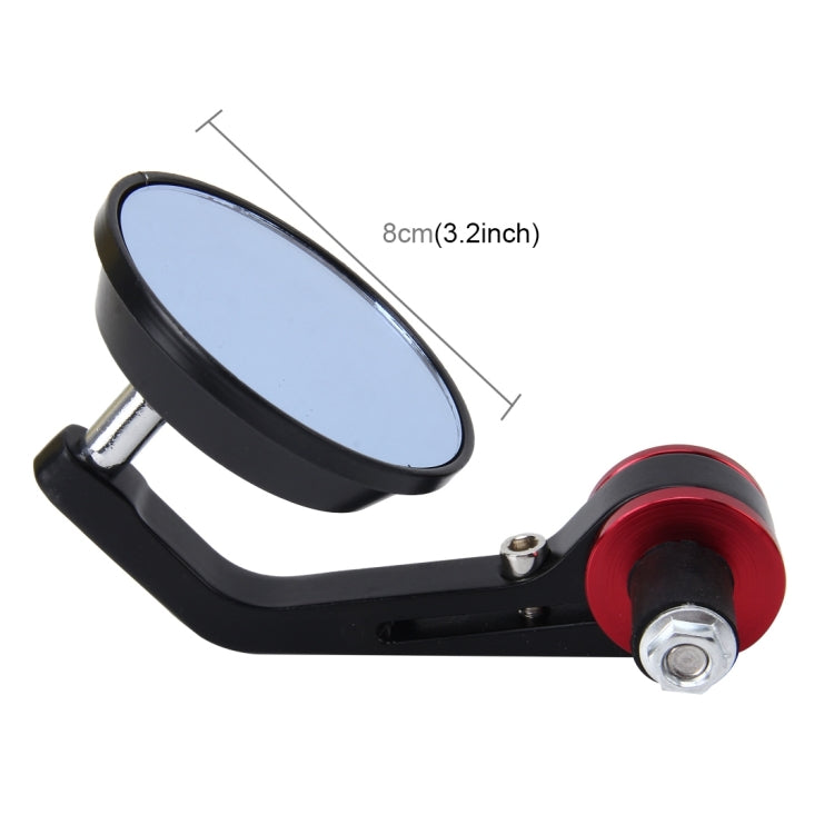 2 PCS Universal Motorcycle Round Shape Rear View Mirror for Most Motorcycle, Round Shape