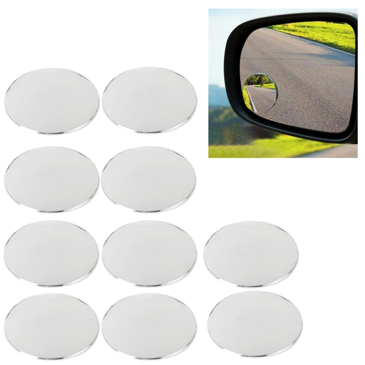 10 PCS Car Blind Spot Rear View Wide Angle Mirror, Diameter: 5.5cm, 10 PCS 5.5cm Rear View Wide Angle Mirror