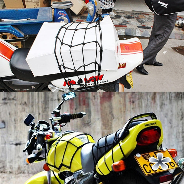 Motorcycle Nylon Fix Net with 6 Hooks, Size:30×30cm, Nylon Fix Net