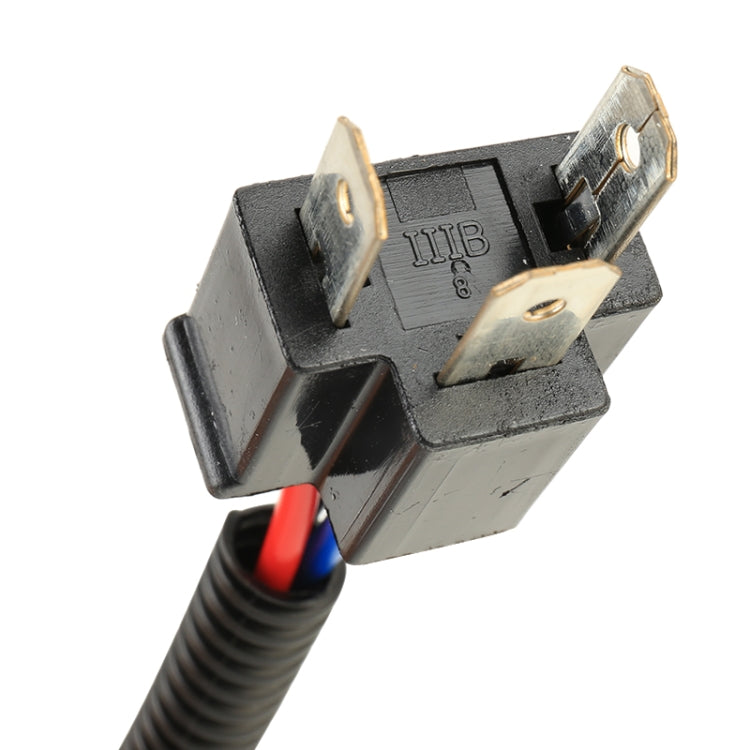 1 Pair H4 Male to H13 Female Bulb Holder Base Male Socket with Wire, H4 Male to H13 Female