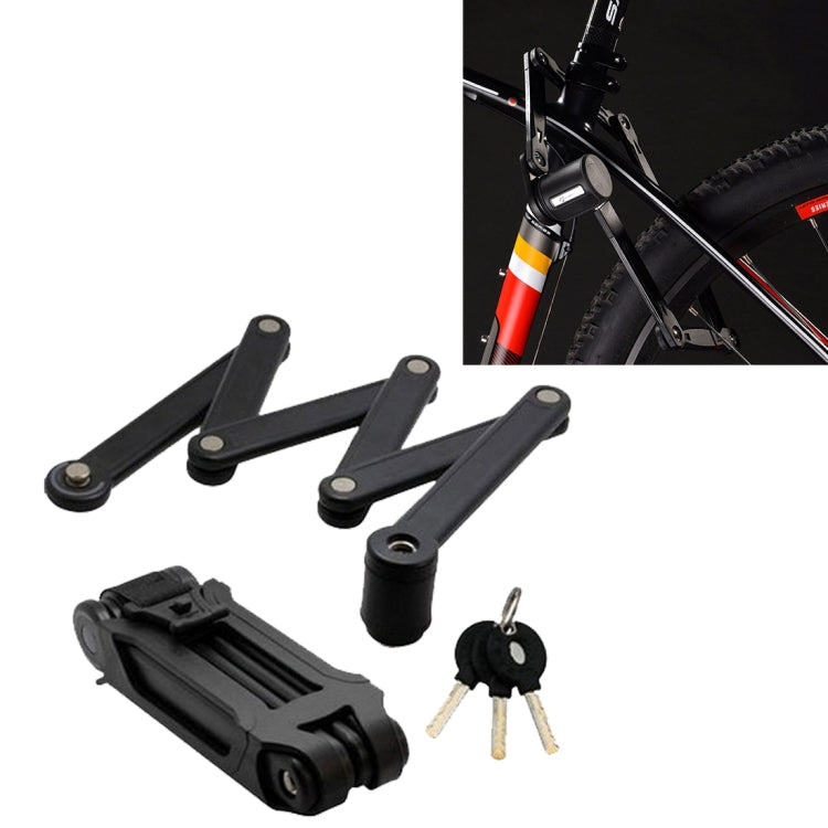 Foldable Alloy Steel Anti-theft Lock with Keys for Motorcycle Bike House Door, Anti-theft Lock