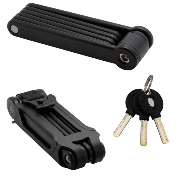 Foldable Alloy Steel Anti-theft Lock with Keys for Motorcycle Bike House Door, Anti-theft Lock