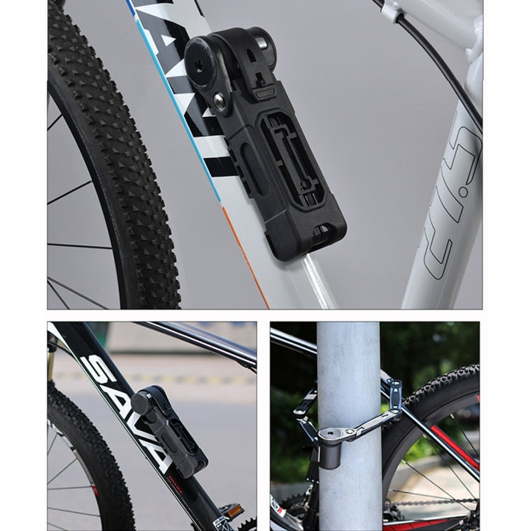 Foldable Alloy Steel Anti-theft Lock with Keys for Motorcycle Bike House Door, Anti-theft Lock