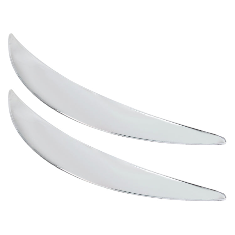 2 PCS Universal Car Auto Plastic Body Bumper Guard Protector Strip Sticker(Silver), JM-330 2 PCS