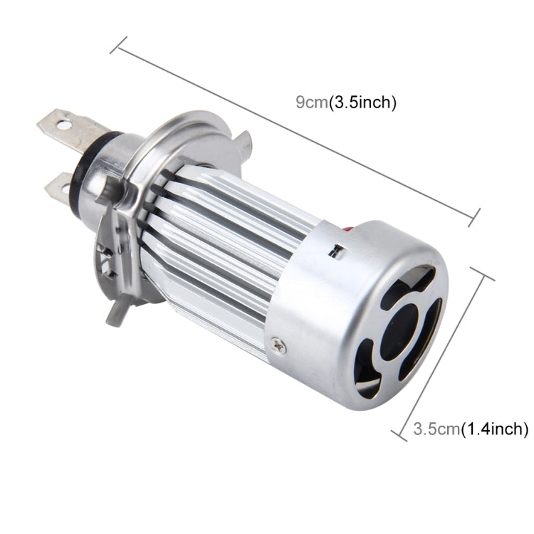 H4 HS1 Motorcycle Headlamps COB Spotlights Electric Car Fog Lights 6000K 20W 2600LM 5000Hours(White Light), 20W 2600LM