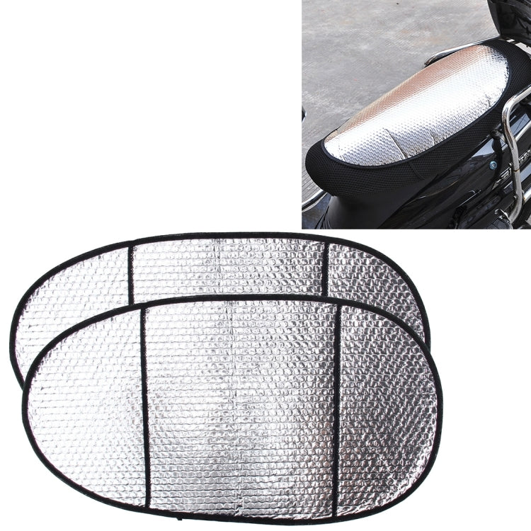 10 PCS Motorcycle Electric Car Sun Cushion Pad Heat Reflective Sheet Aluminum Sheet Sun Shade Car Mats, Sun Cushion Pad