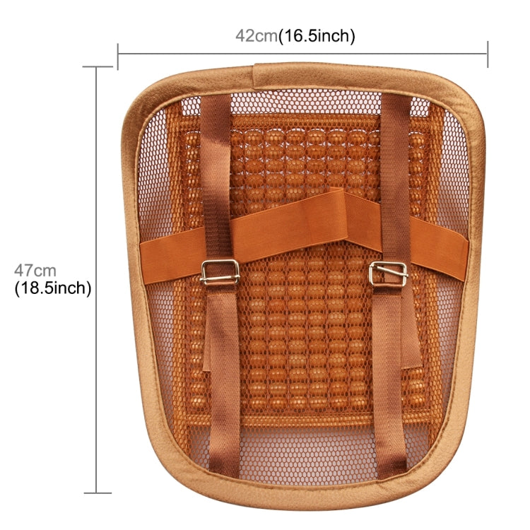 Universal Summer Ice Silk Mesh Breathable Cool Massage Waist Mat with Maple Wooden Bead for Car Family Office, CMS9127A, CMS9127B, CMS9127C, CMS9127D, CMS9127E