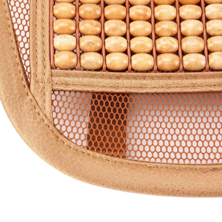 Universal Summer Ice Silk Mesh Breathable Cool Massage Waist Mat with Maple Wooden Bead for Car Family Office, CMS9127A, CMS9127B, CMS9127C, CMS9127D, CMS9127E