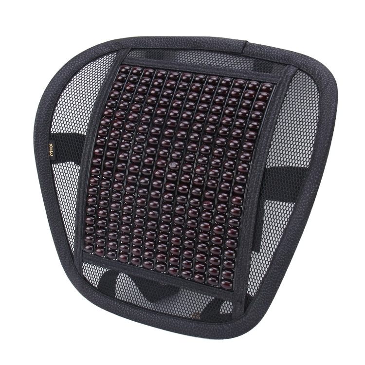 Universal Summer Ice Silk Mesh Breathable Cool Massage Waist Mat with Maple Wooden Bead for Car Family Office, CMS9127A, CMS9127B, CMS9127C, CMS9127D, CMS9127E