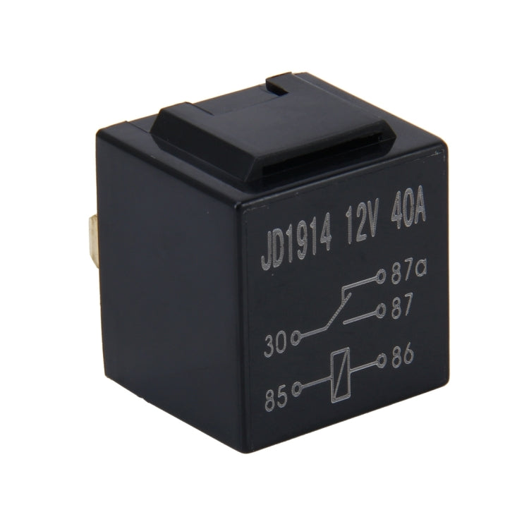 10 PCS JD-1914 40 AMP 12V Waterproof Car Auto Five Plugs Relay, 40A