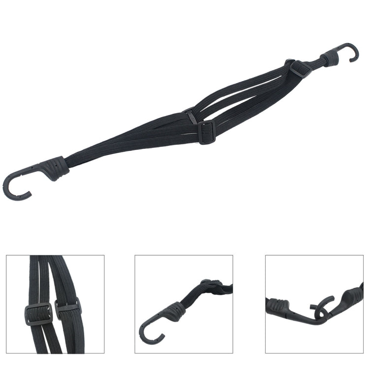 Motorcycle Elastic Fix Helmet Rope with 2 Hooks, Length: 60cm, Elastic Fix Helmet Rope