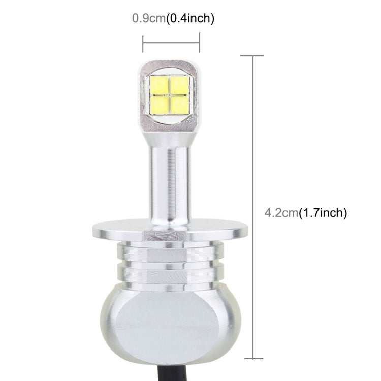 2 PCS H3 40W 800 LM 6000K 8 CREE LEDs Car Fog Lights, DC 12V, H3