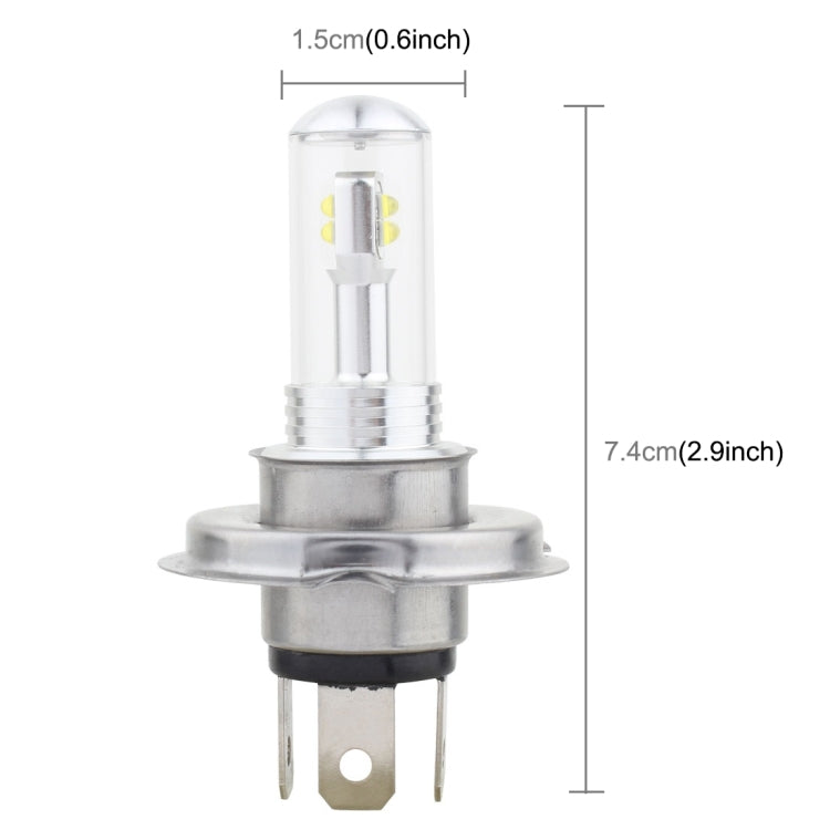 2 PCS H4 40W 800 LM 6000K 8 CREE LEDs Car Fog Lights, DC 12V, H4