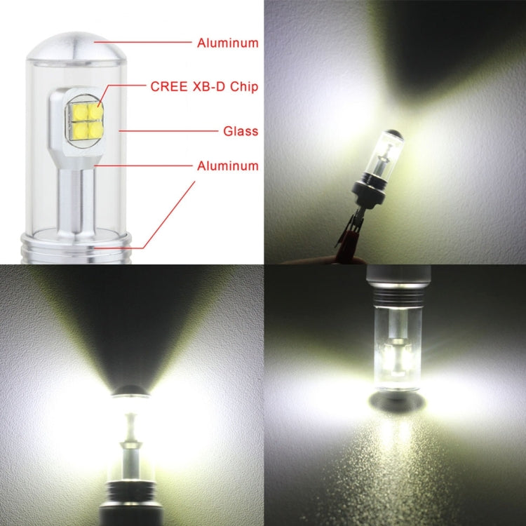 2 PCS H4 40W 800 LM 6000K 8 CREE LEDs Car Fog Lights, DC 12V, H4