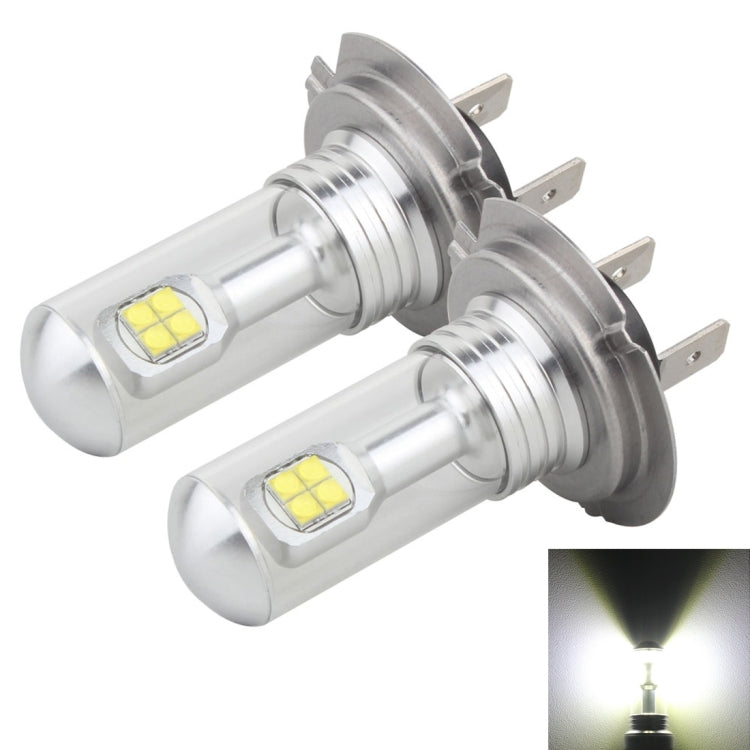 2 PCS H7 40W 800 LM 6000K 8 CREE LEDs Car Fog Lights, DC 12V, H7