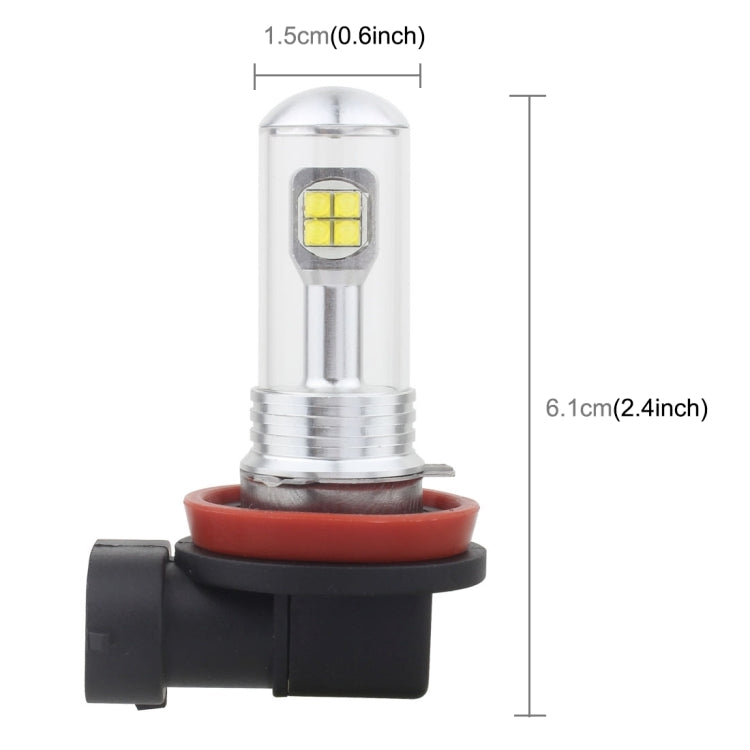 2 PCS H8/H11 40W 800 LM 6000K 8 CREE LEDs Car Fog Lights, DC 12V, H8/H11