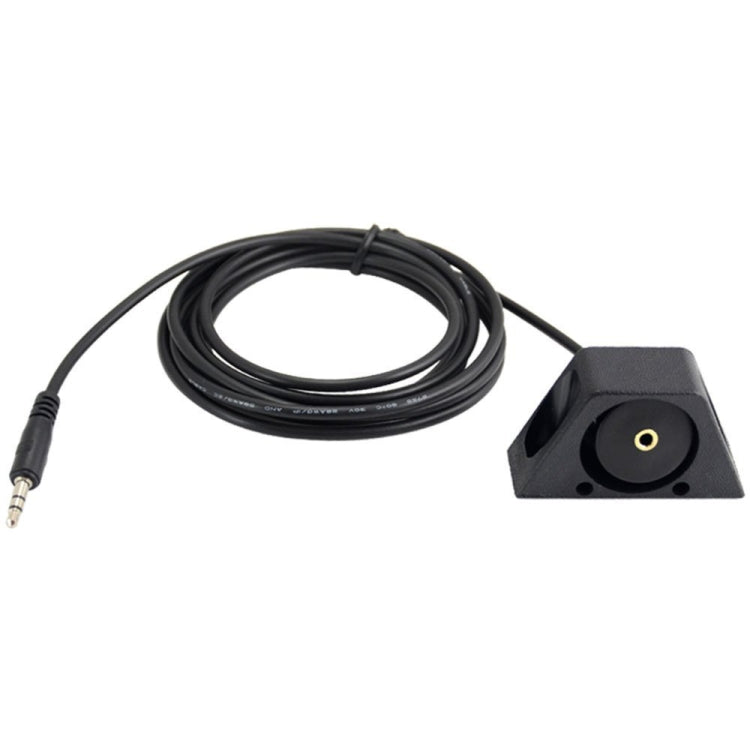 1m Car Truck Dashboard Flush Mount 3.5mm 1/8 AUX Audio Jack Extension Cable Kit, For Cable Length: 1m With Holder
