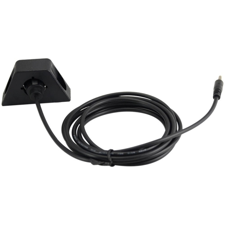 1m Car Truck Dashboard Flush Mount 3.5mm 1/8 AUX Audio Jack Extension Cable Kit, For Cable Length: 1m With Holder