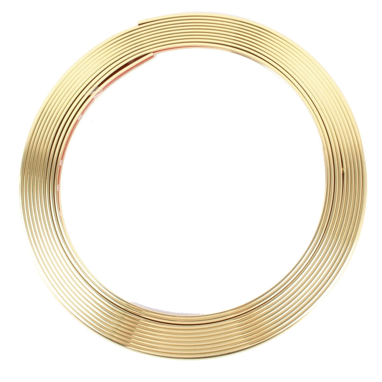 Universal Decorative Scratchproof Stickup 8M Flexible Car Wheel Hub TRIM Mouldings Shining Decoration Strip, 8m Shining, 8m