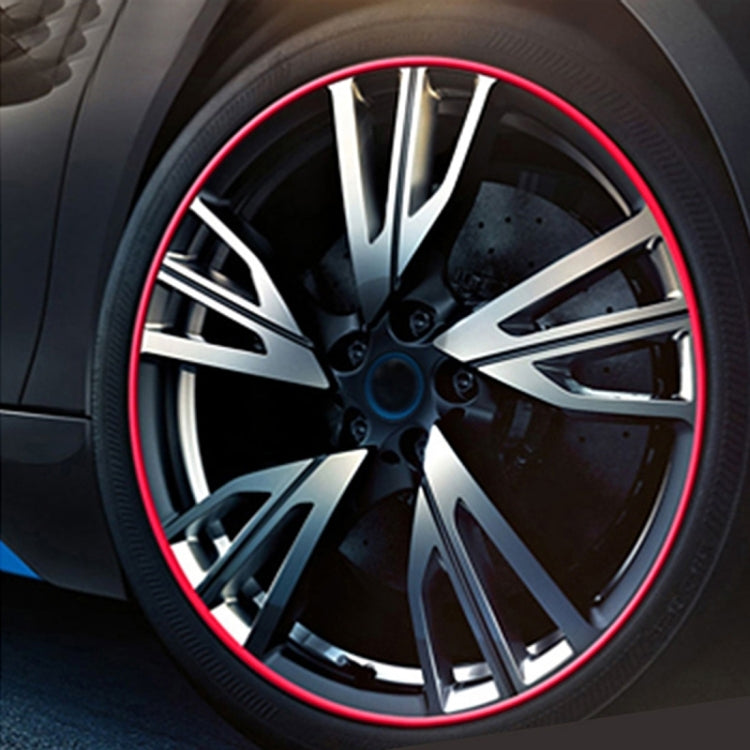 Universal Decorative Scratchproof Stickup 8M Flexible Car Wheel Hub TRIM Mouldings Shining Decoration Strip, 8m Shining, 8m